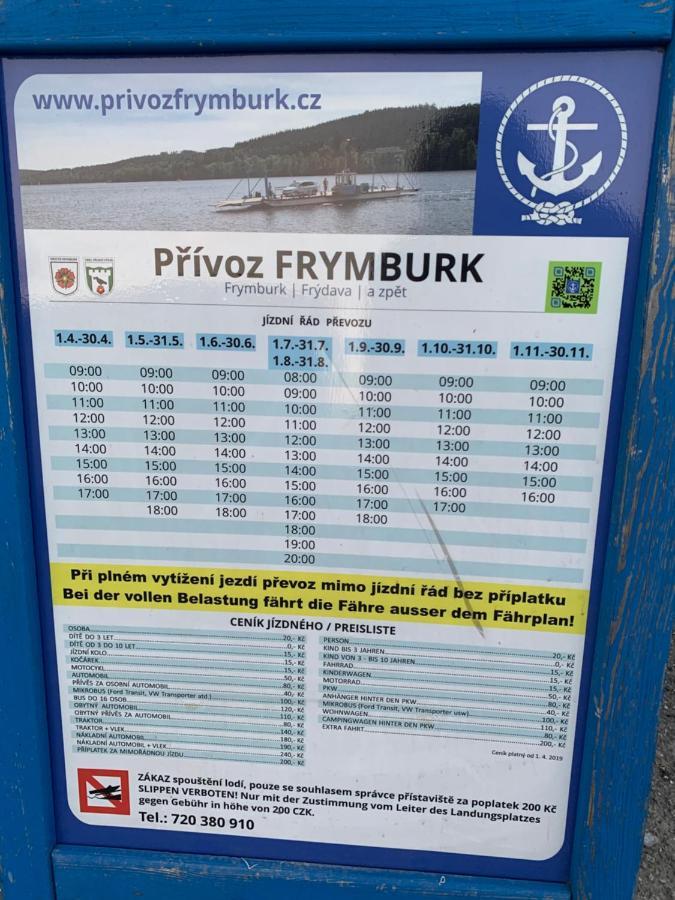 Ubytovani Hanka V Pokoji S Bakonem C408 Frymburk Eksteriør bilde